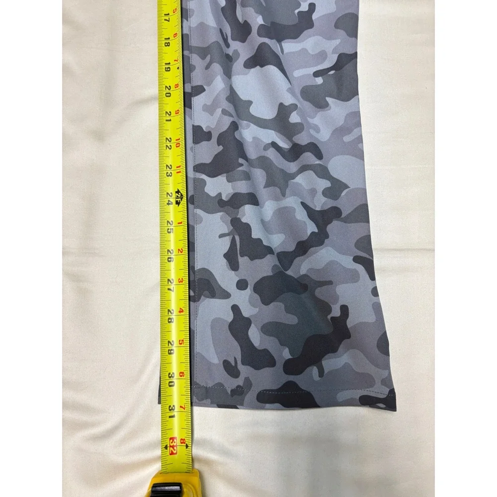 NWT G/FORE Mens TOUR 5 POCKET 4-WAY STRETCH STRAIGHT LEG PANTS Grey‎ Camo 35/32